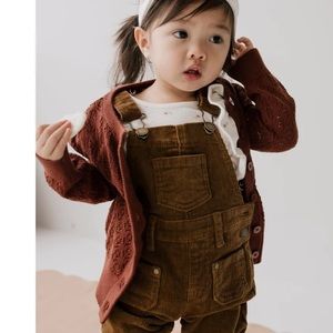 Jamie Kay openwork cherry cardigan